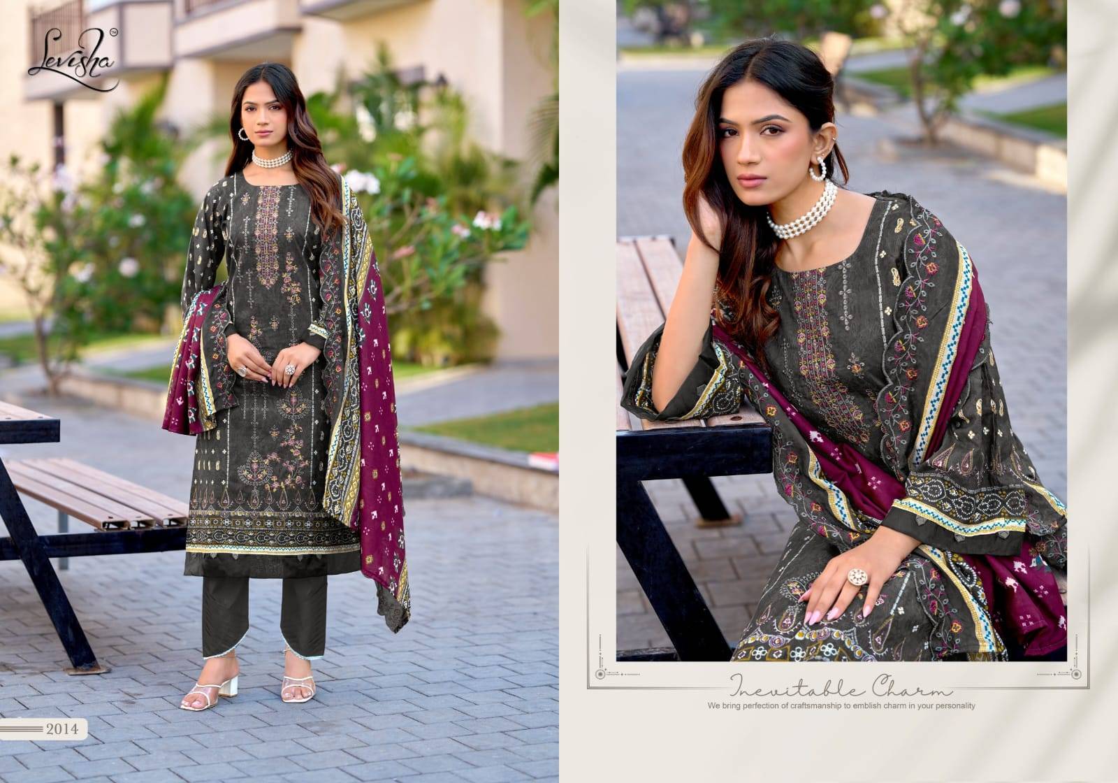 Madhubala-14 by Levisha 2013 to 2020 Series Indian Traditional casual wear Pakistani Camric Lawn Cotton dresses At Wholesale Price